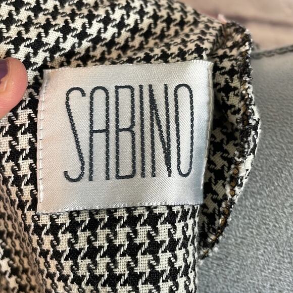 Vintage Sabino 90’s houndstooth midi dress - Picture 5 of 5